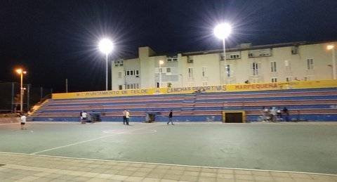 LAS CANCHAS DEPORTIVAS DE MARPEQUEÑA CUENTAN CON NUEVA ILUMINACIÓN